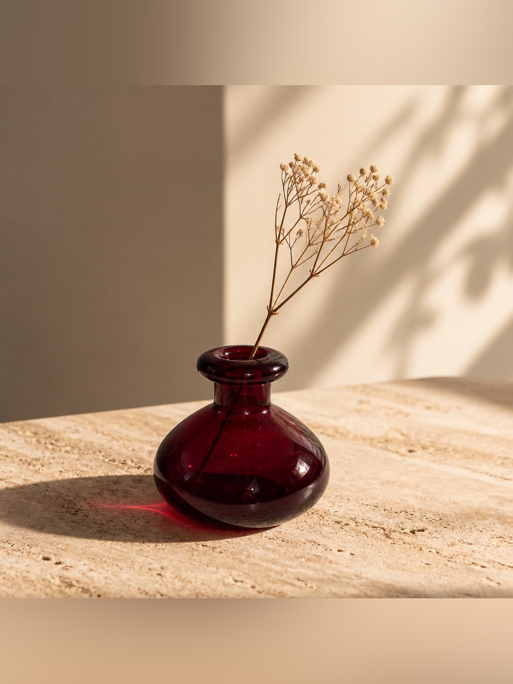 MCM Ruby Red Bud Vase or Bottle
